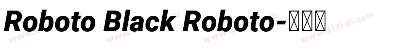 Roboto Black Roboto字体转换